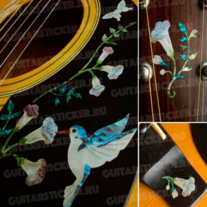 Красивые виниловые наклейки для акустической гитары