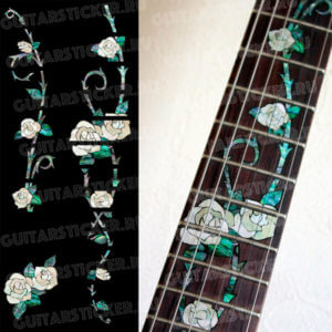 Комплект наклеек на гриф гитары цыганская роза