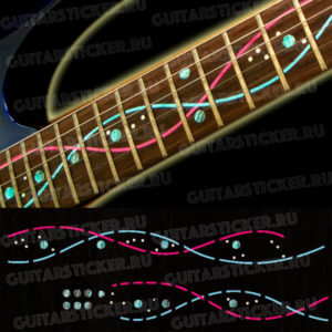 Инкрустация грифа гитары под ДНК