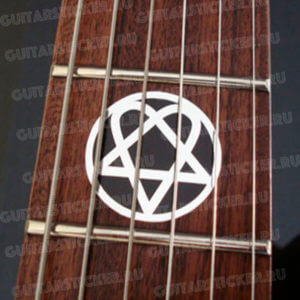 Хартаграмма на гриф гитары вместо точек