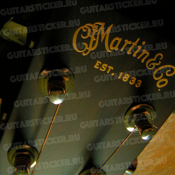 Оригинальная наклейка C.F. Martin & Co на головку грифа гитары