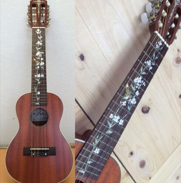 Купить комплект виниловых наклеек колибри на гриф акустической гитары