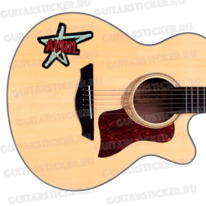 Купить наклейку Логотип Аврил Лавин рок-стикер для гитары