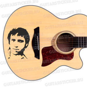 Купить наклейку портрет Владимира Высоцкого для гитары