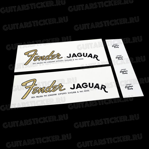 Переводные декали для гитары Fender Jaguar 1964-1965