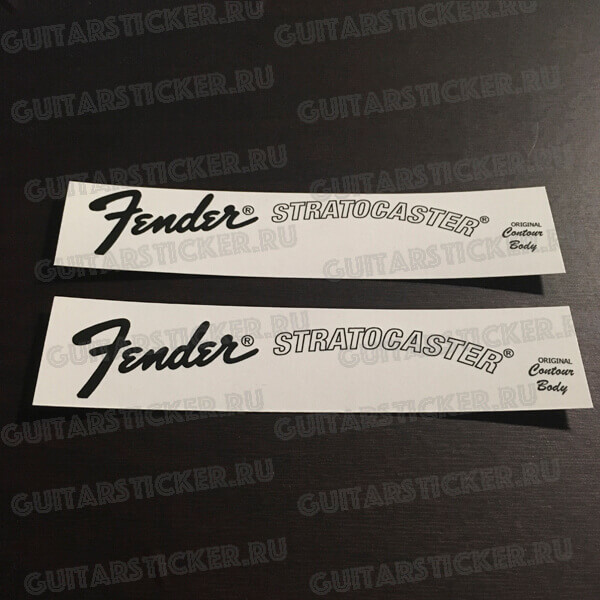Купить декаль для гитары Fender Stratocaster (черный)