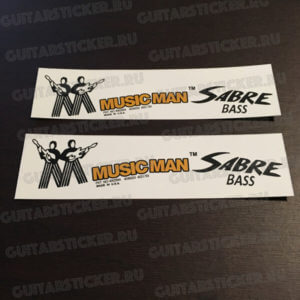 Купить наклейку на бас-гитару Music Man Sabre Bass