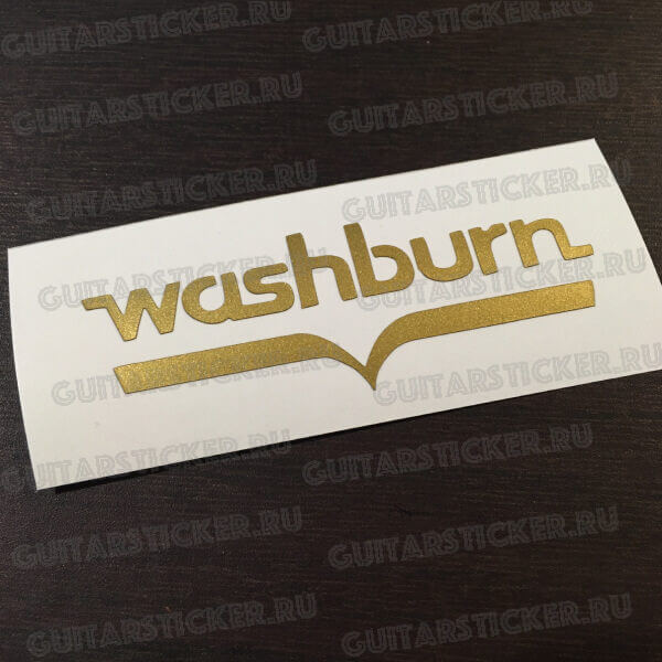 Наклейка Washburn золотистого цвета