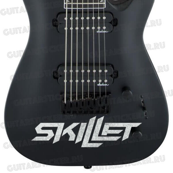 Наклейка Skillet на гитару